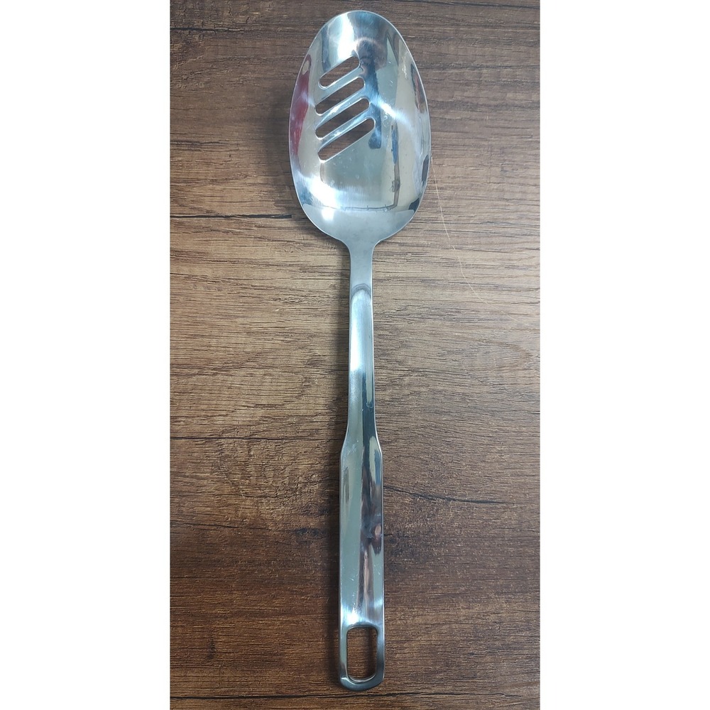 Vintage EdelstahlRostfrei Inox Slotted Serving Spoon Stainless Steel 18/8  U40